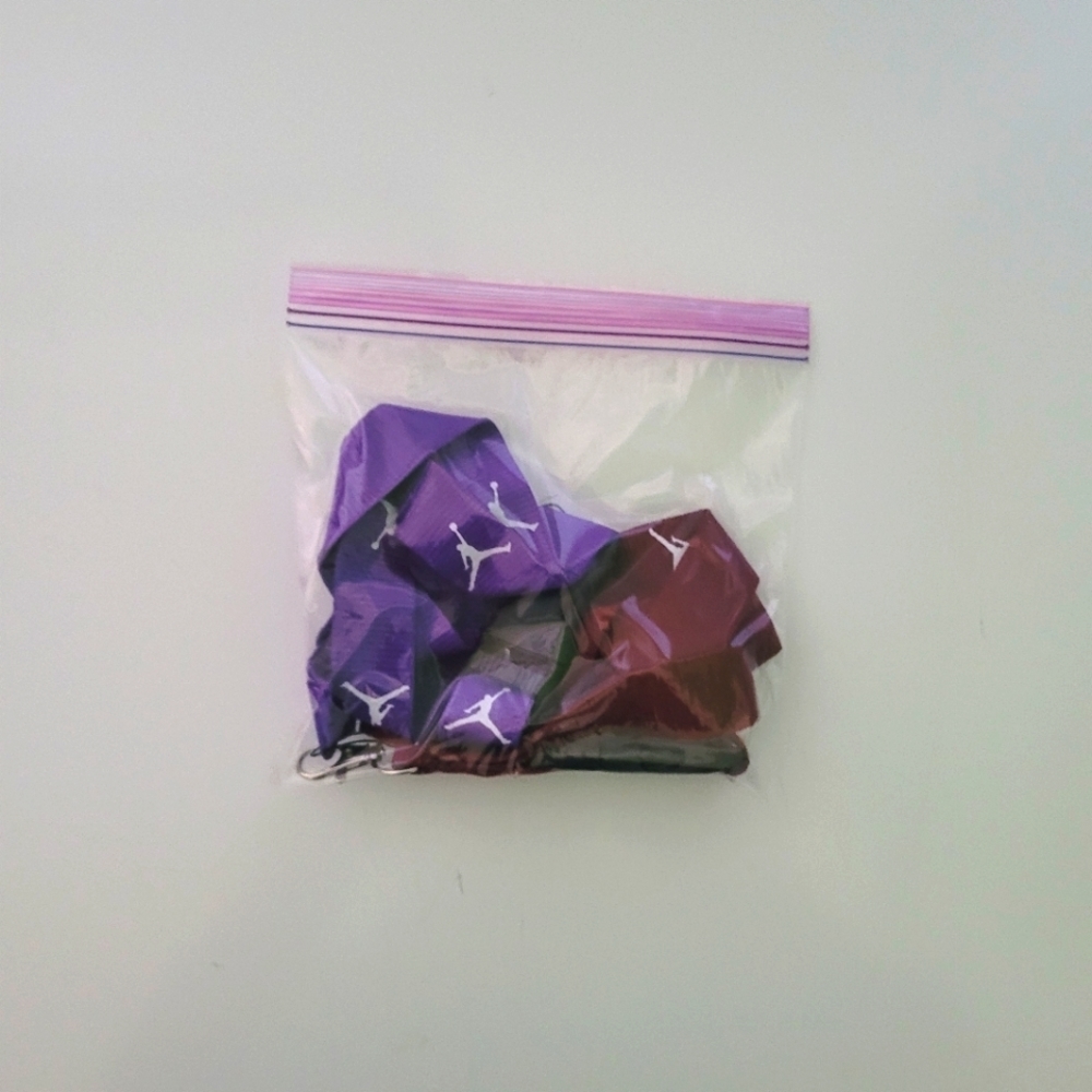 G4. Jordan Combo F One Size Lanyards with Clip (2 Purple) - Picture 12 of 12